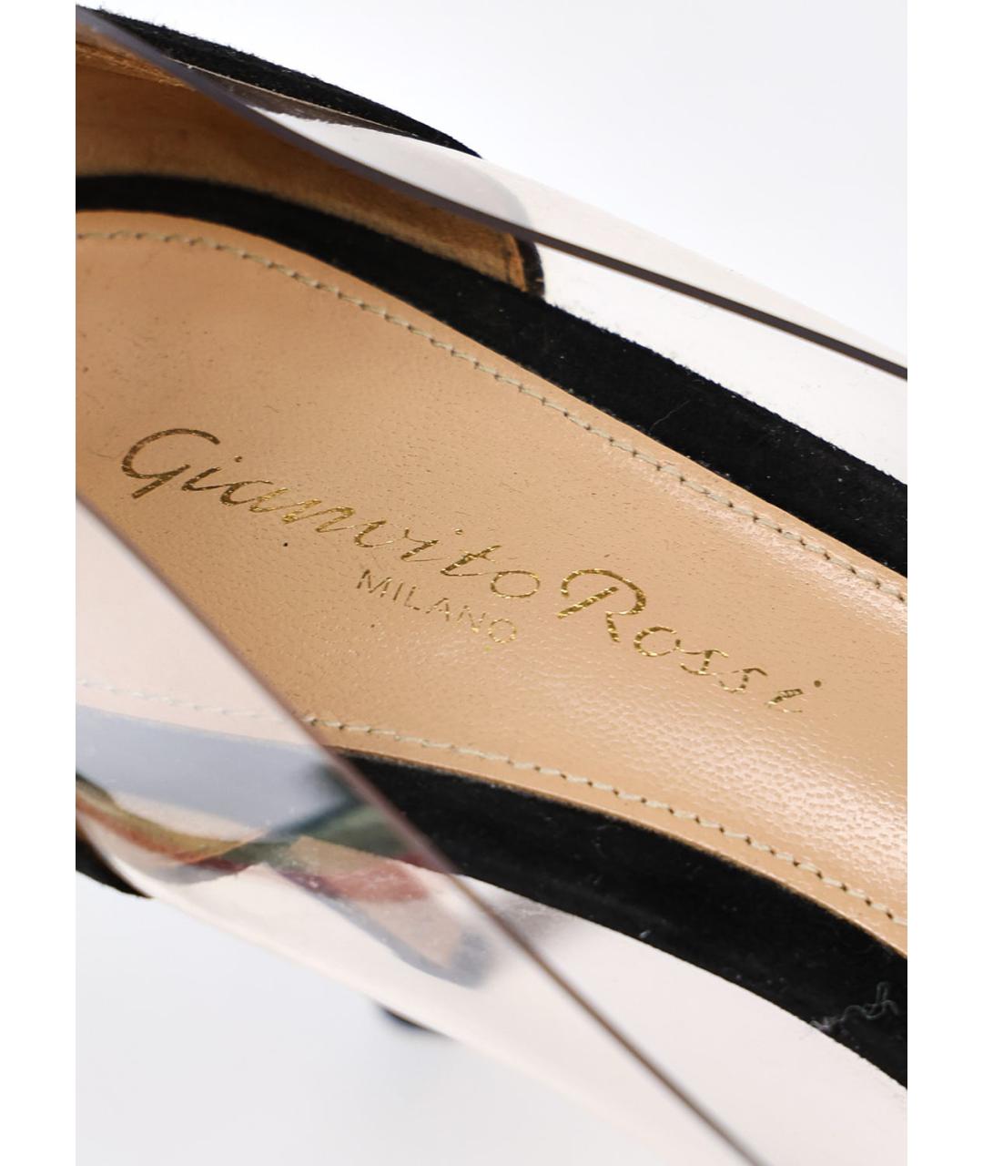 GIANVITO ROSSI Черные замшевые туфли, фото 5