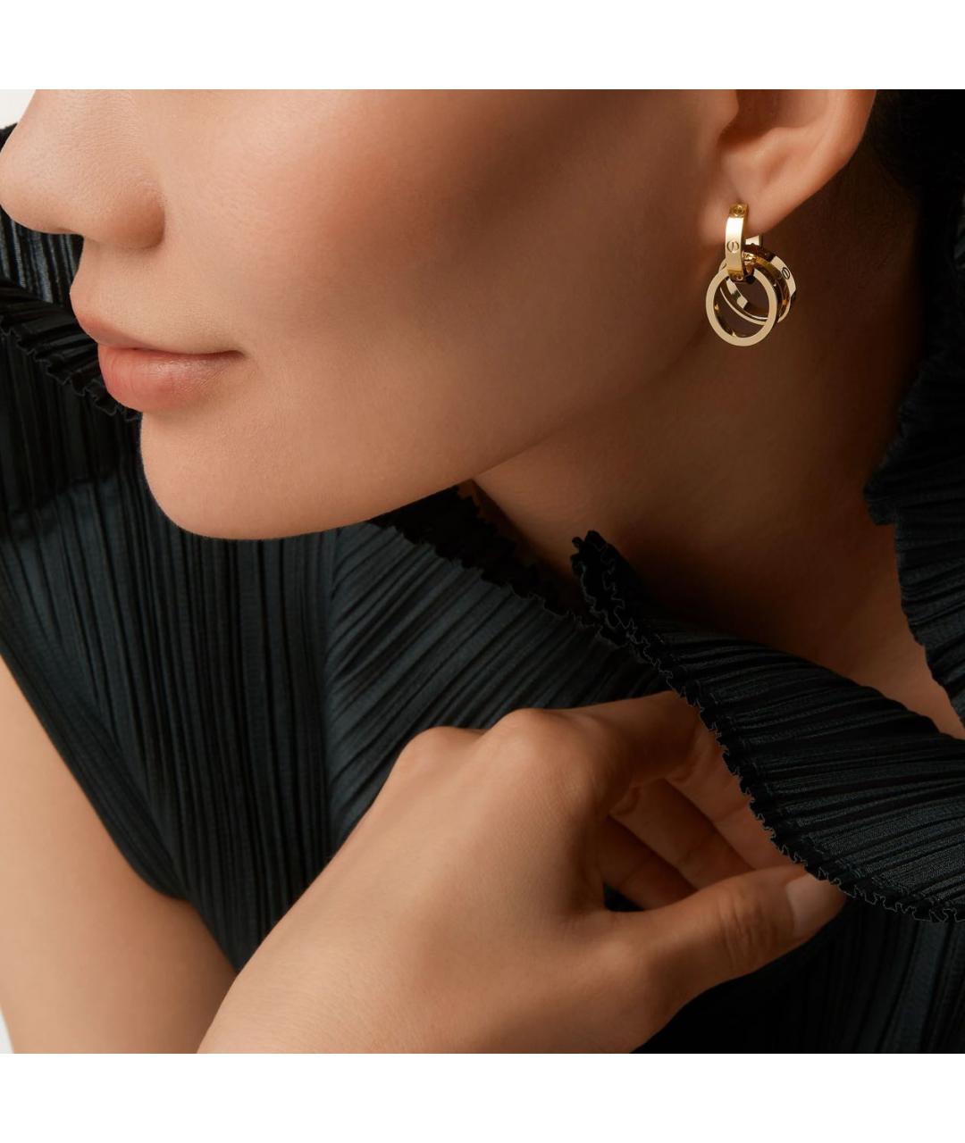 CARTIER Золотые серьги из желтого золота, фото 4