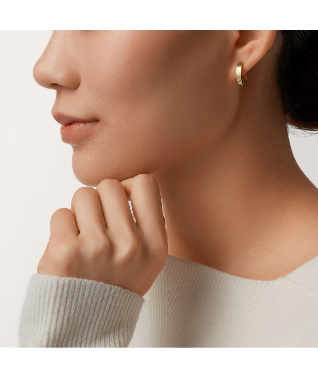 CARTIER Золотые серьги из желтого золота, фото 2