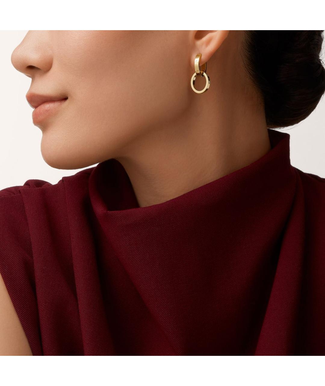 CARTIER Золотые серьги из желтого золота, фото 3