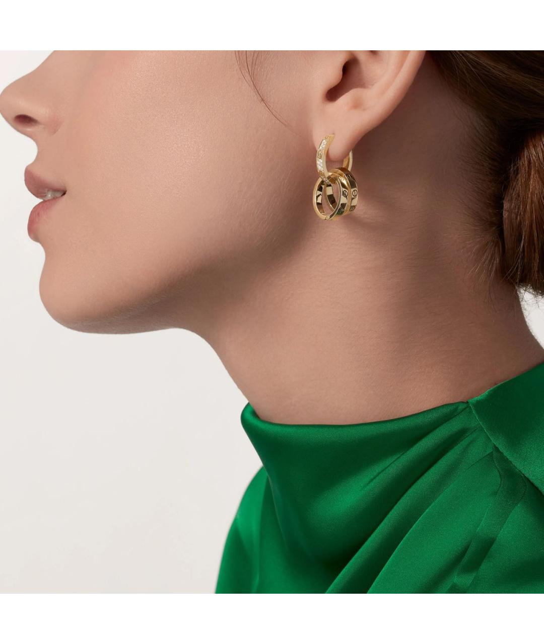 CARTIER Золотые серьги из желтого золота, фото 3