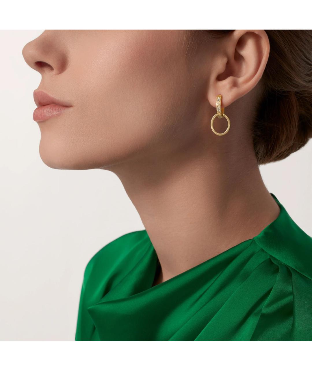 CARTIER Золотые серьги из желтого золота, фото 4