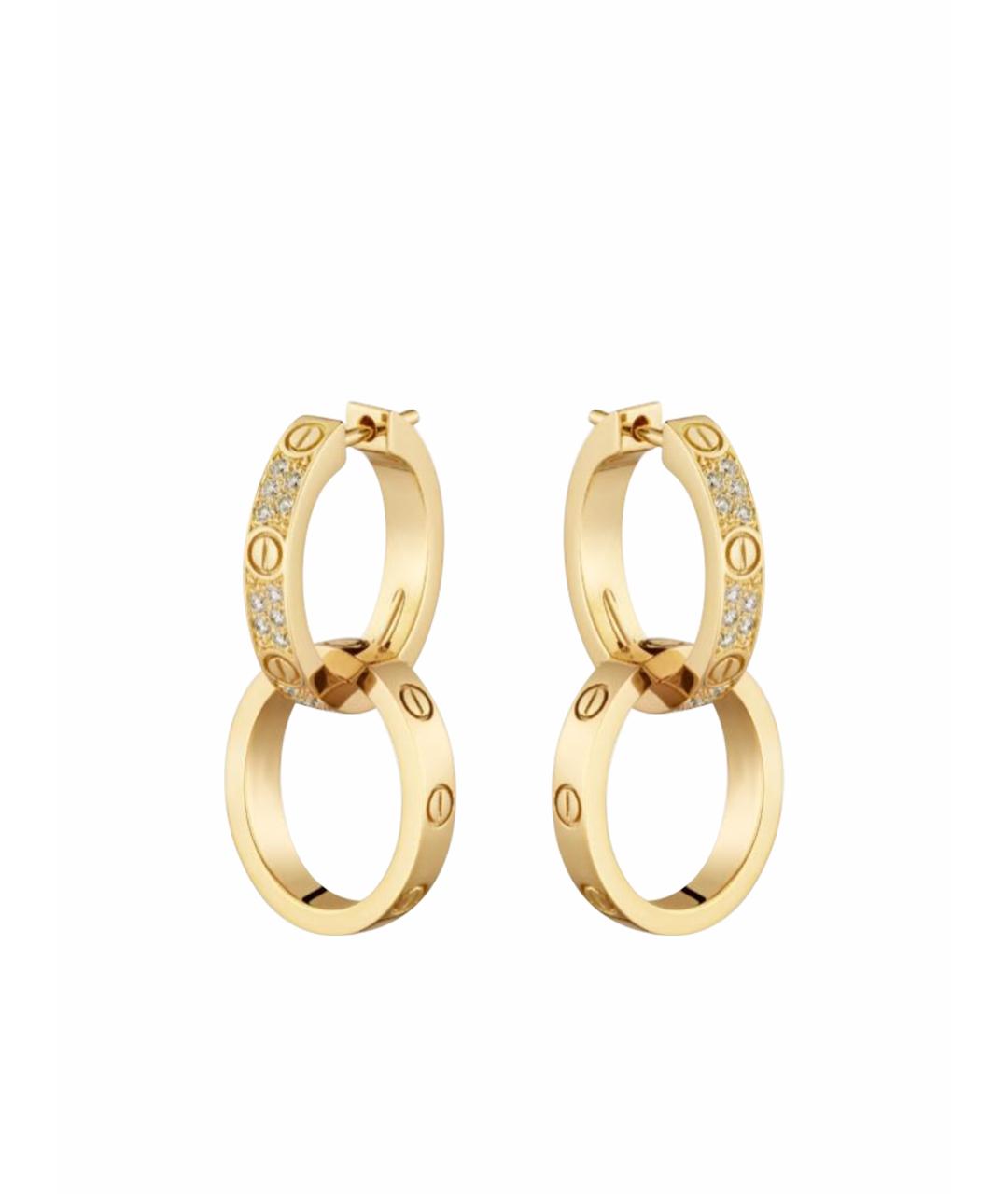 CARTIER Золотые серьги из желтого золота, фото 1