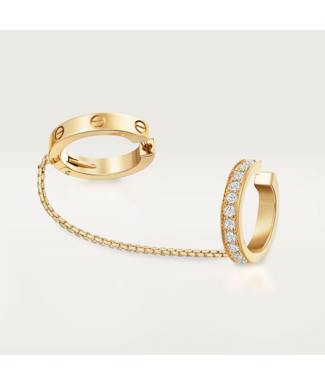 CARTIER Золотые серьги из желтого золота, фото 4
