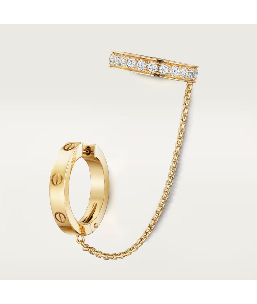 CARTIER Золотые серьги из желтого золота, фото 7
