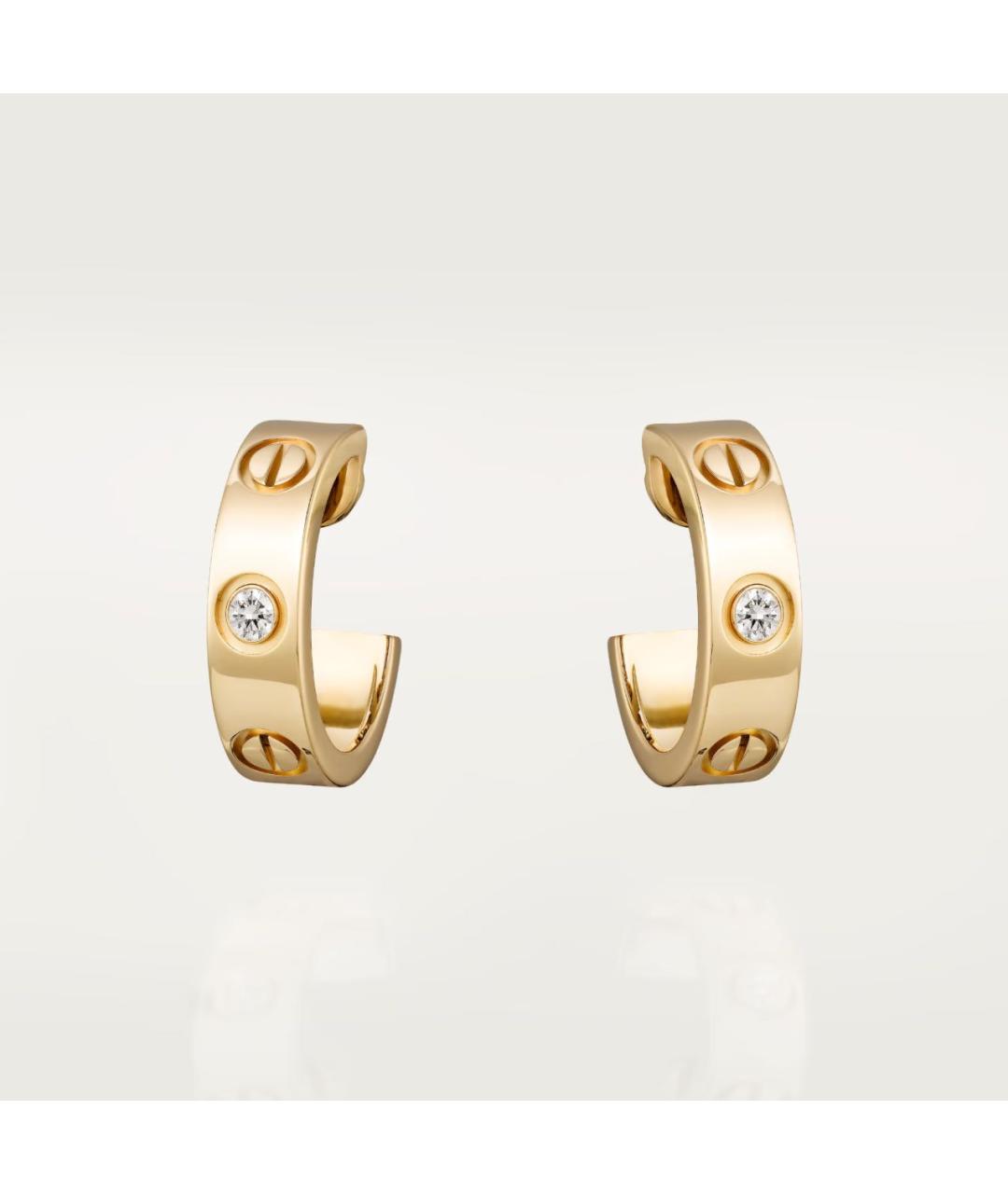 CARTIER Золотые серьги из желтого золота, фото 7