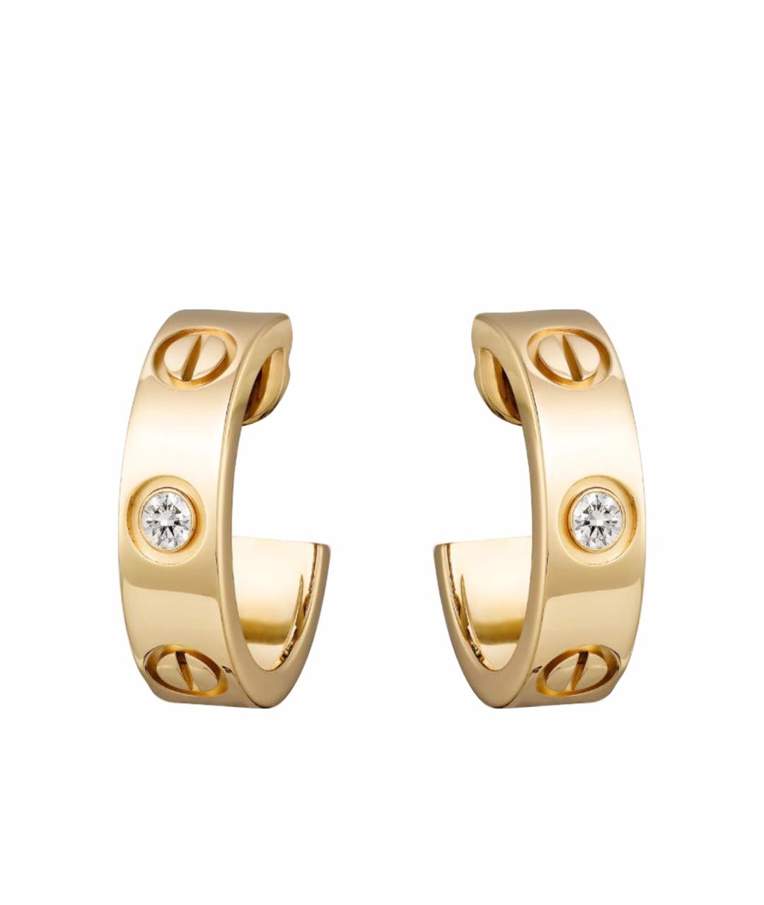 CARTIER Золотые серьги из желтого золота, фото 1