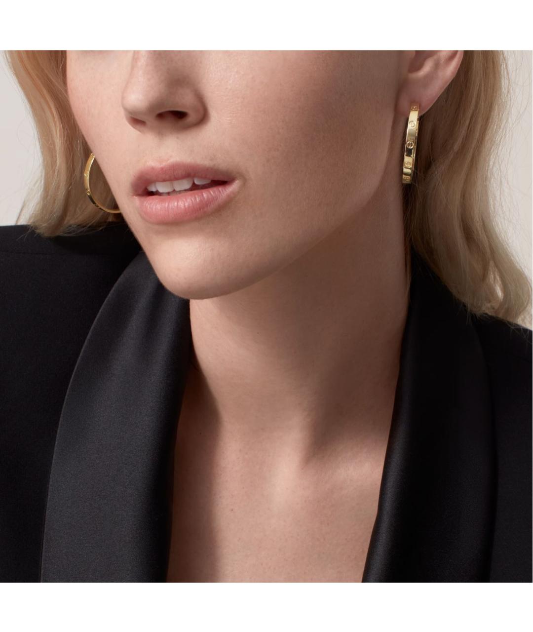 CARTIER Золотые серьги из желтого золота, фото 2