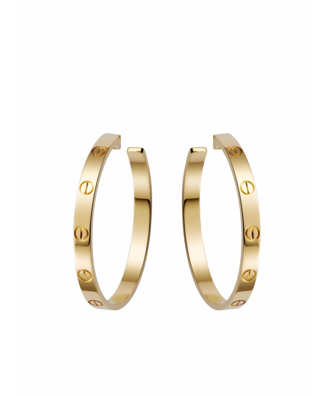 CARTIER Золотые серьги из желтого золота, фото 1