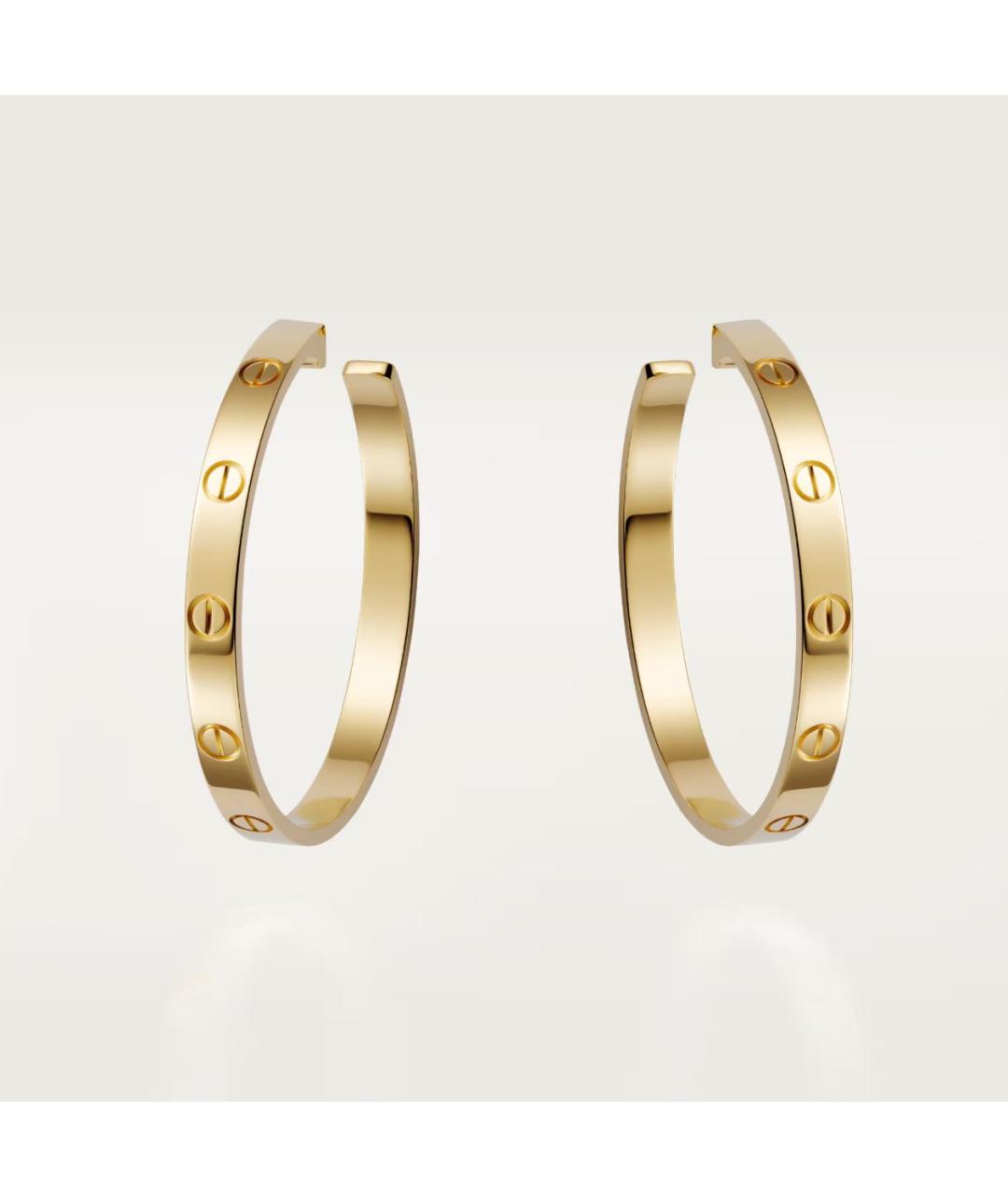 CARTIER Золотые серьги из желтого золота, фото 7