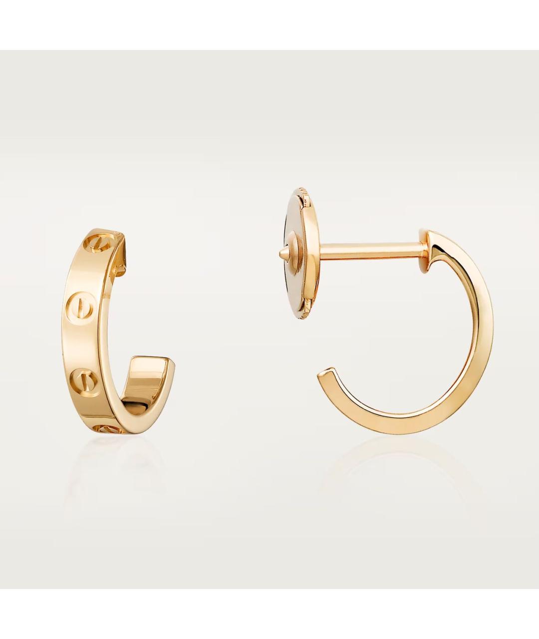 CARTIER Золотые серьги из желтого золота, фото 4