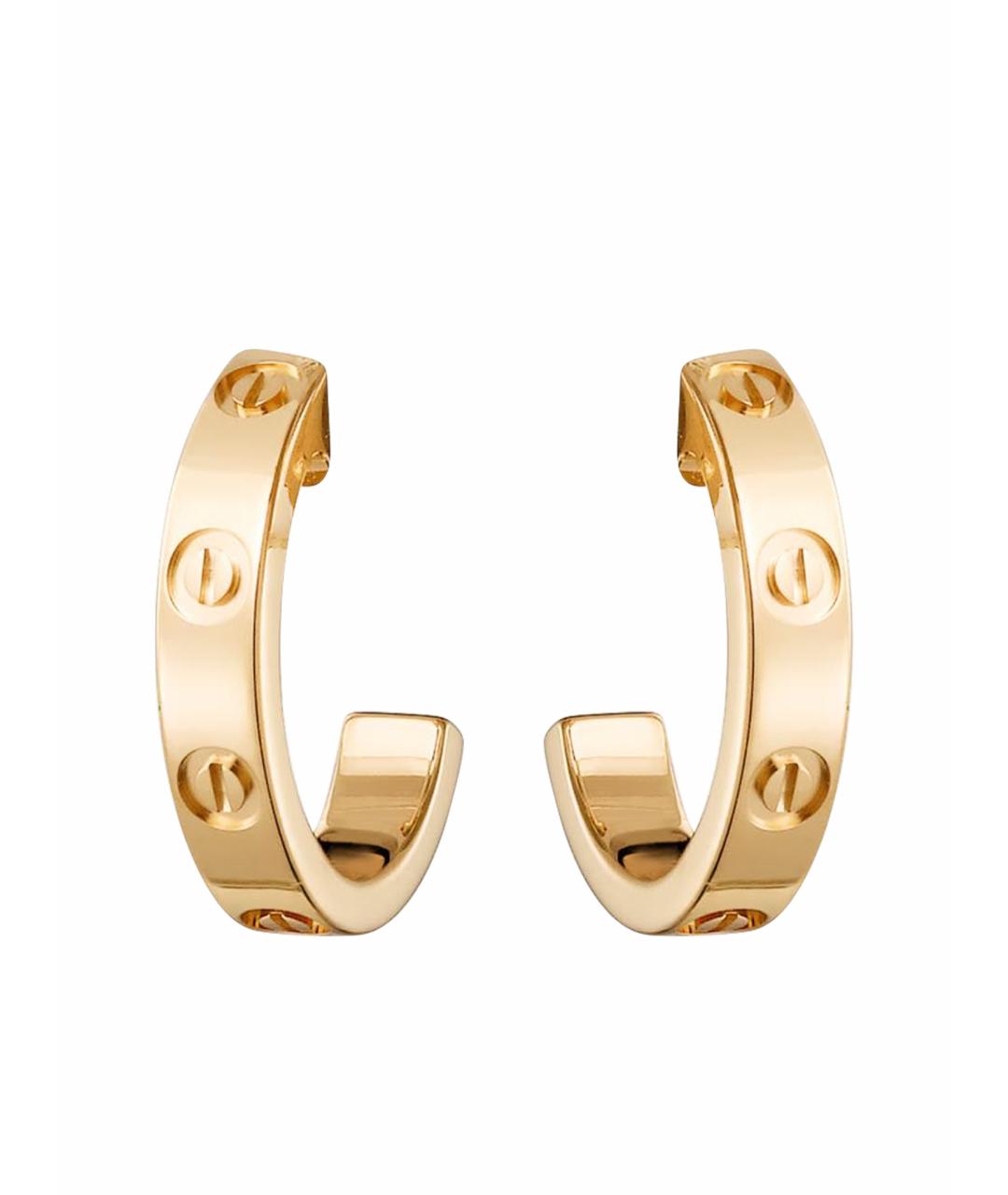 CARTIER Золотые серьги из желтого золота, фото 1