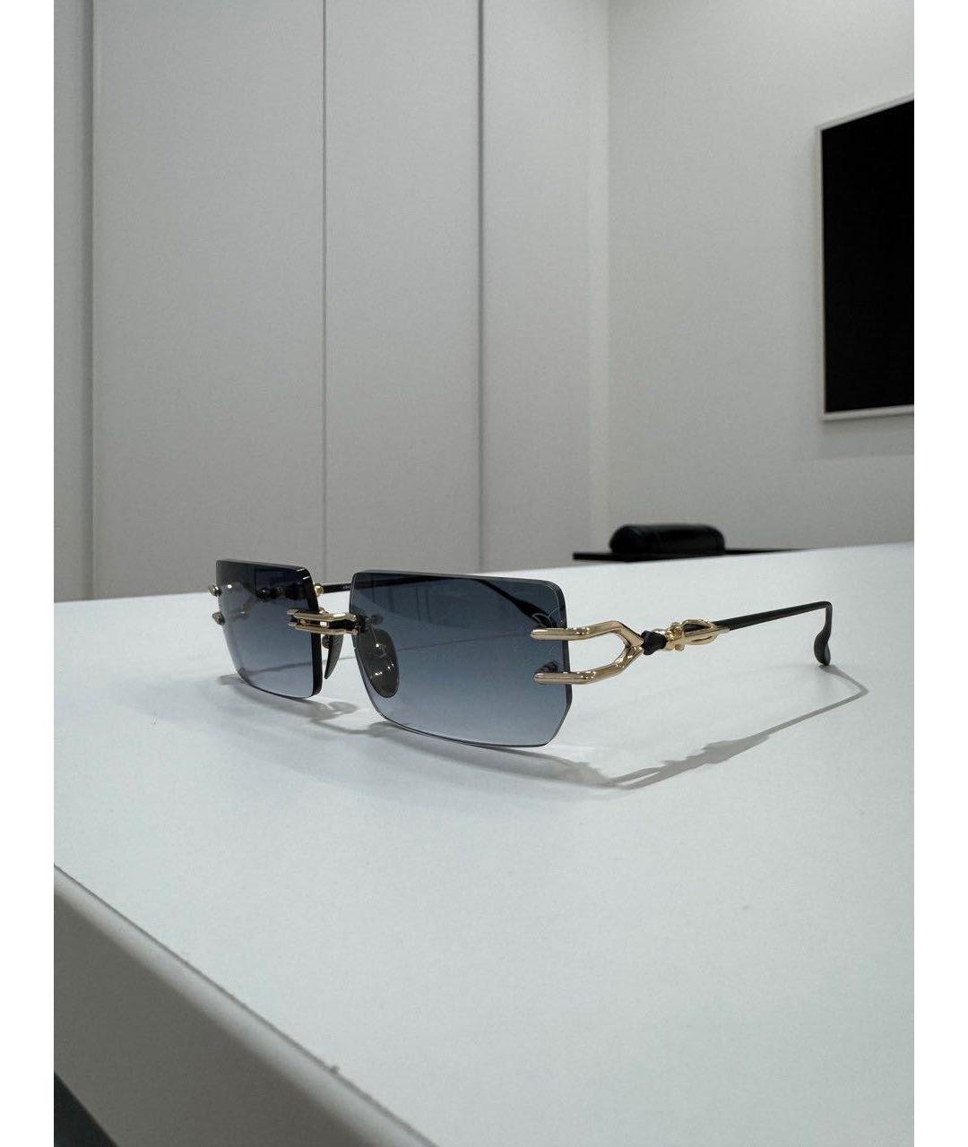 CHROME HEARTS Синие металлические солнцезащитные очки, фото 4