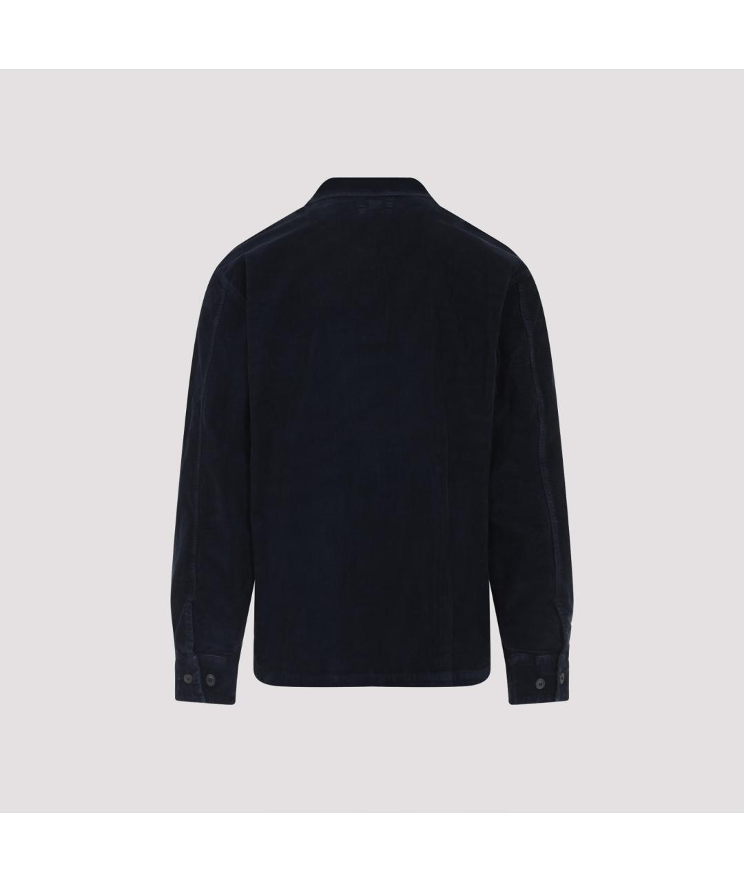CP COMPANY Темно-синяя хлопковая кэжуал рубашка, фото 2