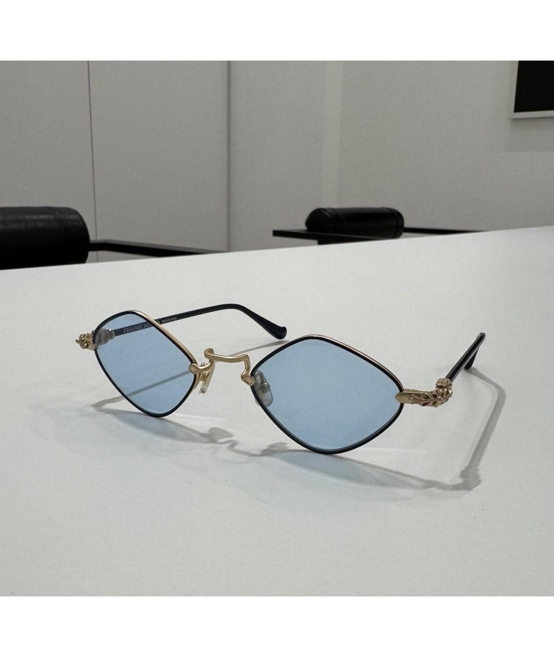 CHROME HEARTS Голубые металлические солнцезащитные очки, фото 4
