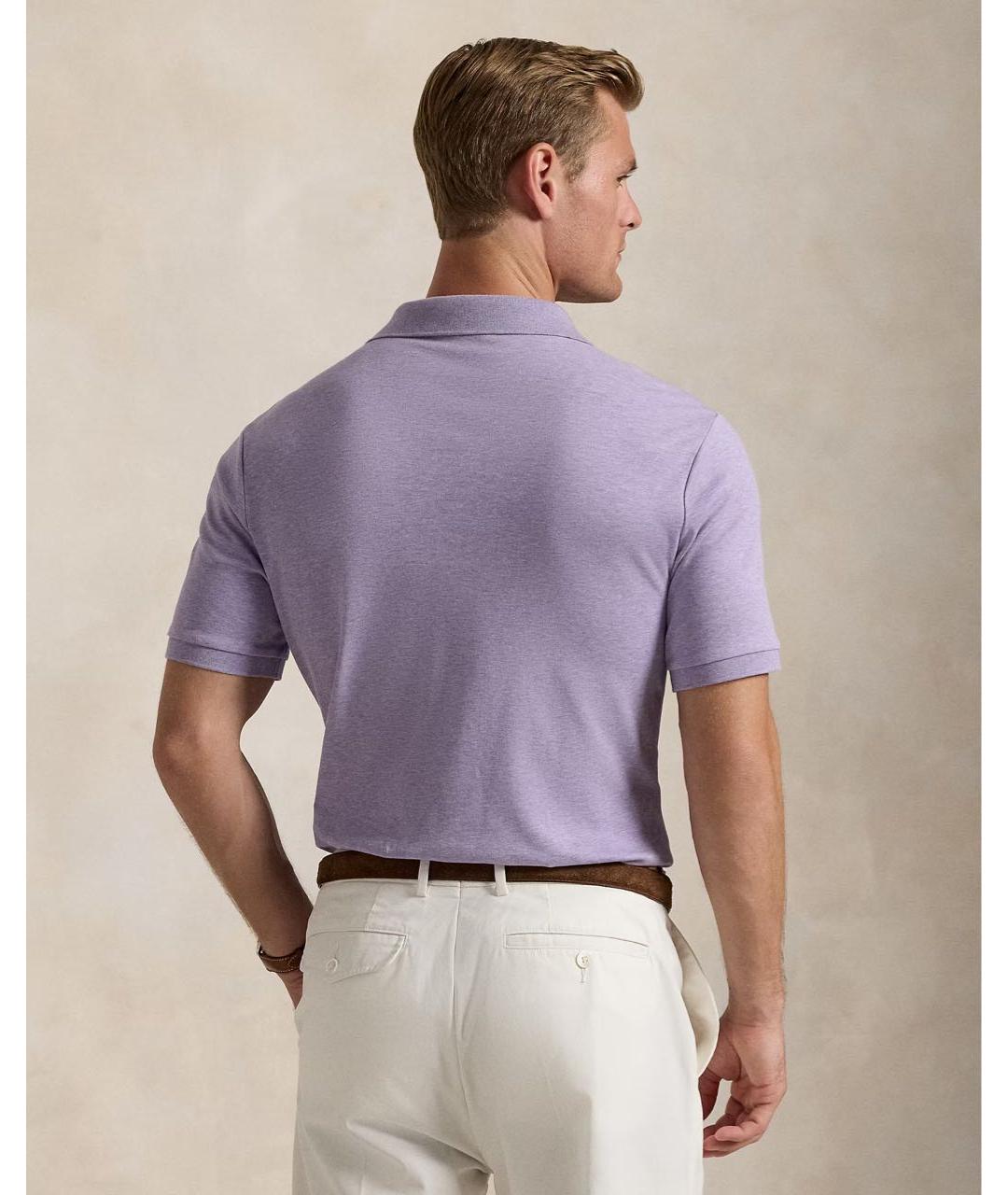 POLO RALPH LAUREN Хлопковое поло с коротким рукавом, фото 6