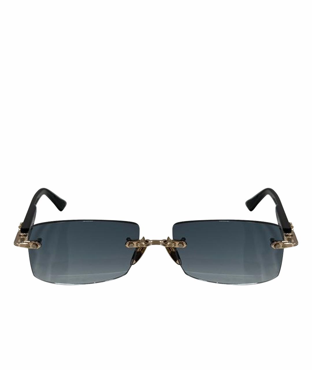 CHROME HEARTS Голубые металлические солнцезащитные очки, фото 1