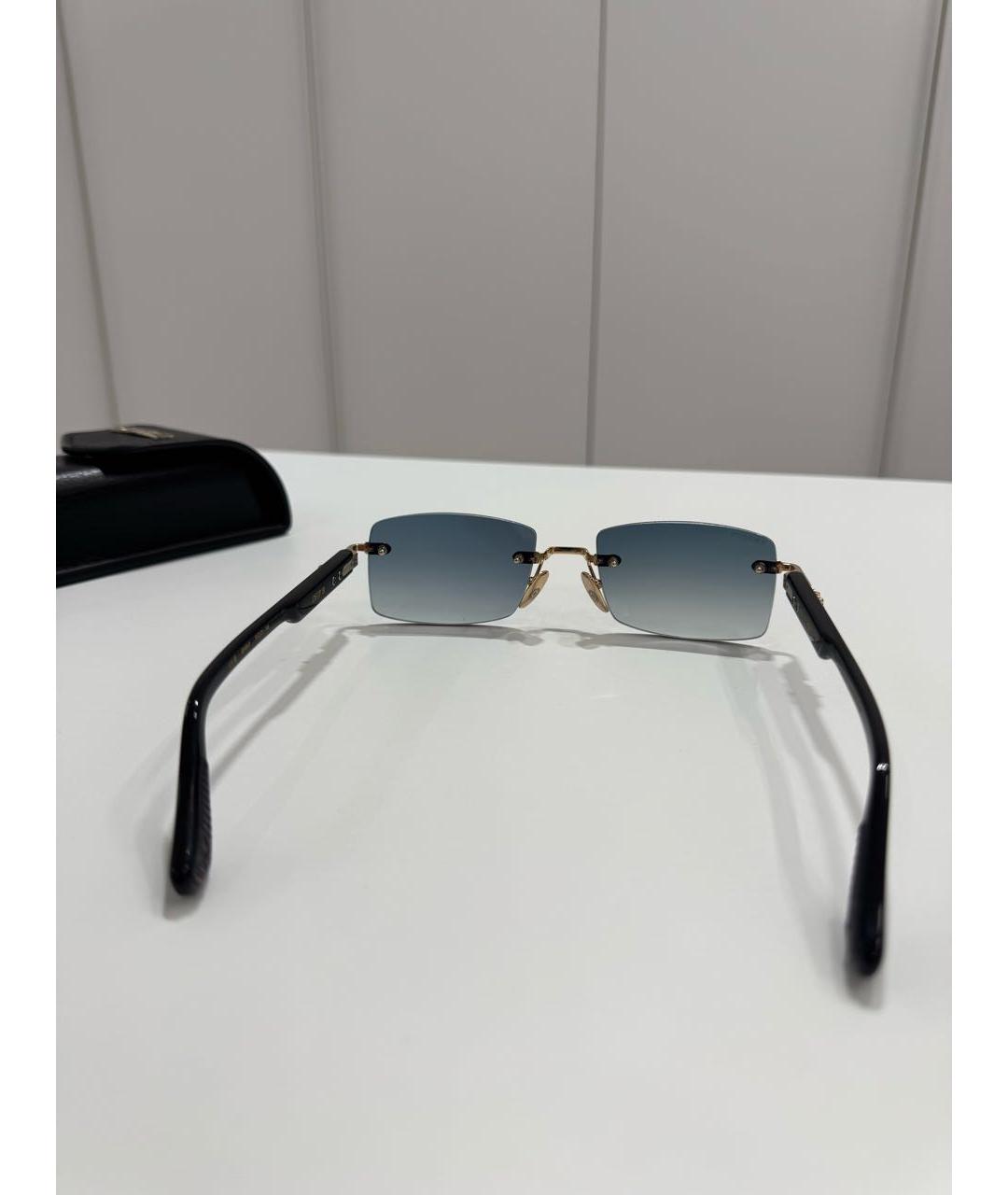 CHROME HEARTS Голубые металлические солнцезащитные очки, фото 3