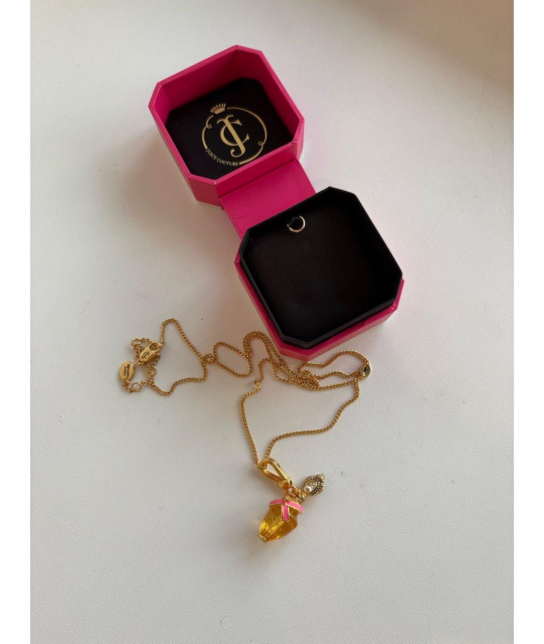 JUICY COUTURE Золотое латунное колье, фото 5