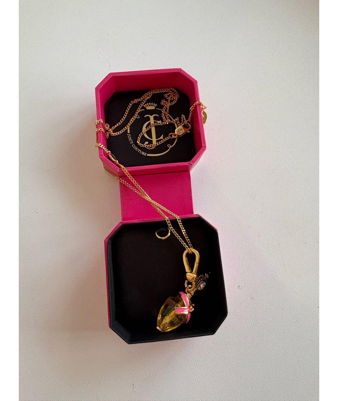 JUICY COUTURE Золотое латунное колье, фото 2