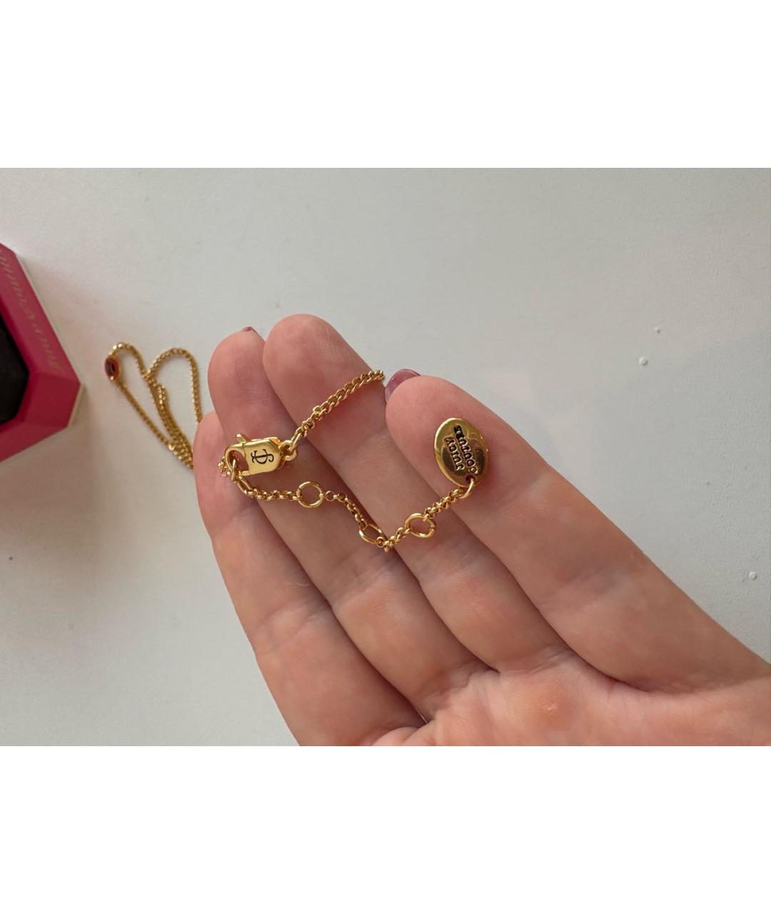 JUICY COUTURE Золотое латунное колье, фото 6