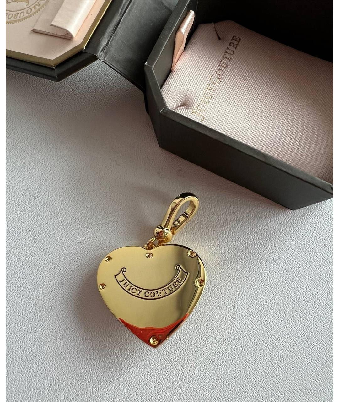 JUICY COUTURE Золотая латунная подвеска, фото 3