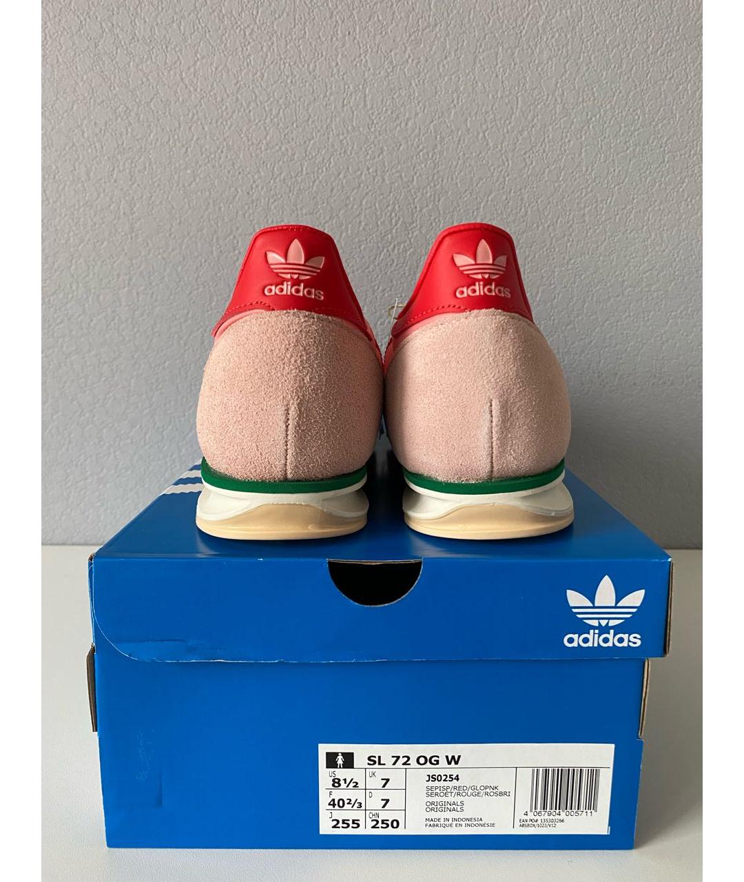 ADIDAS Коралловые текстильные низкие кроссовки / кеды, фото 5