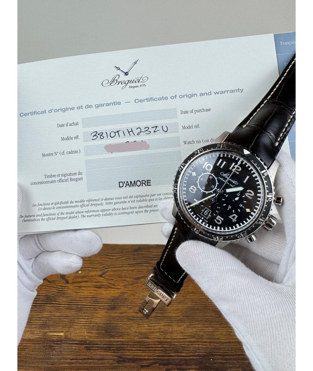 Breguet Черные часы, фото 2