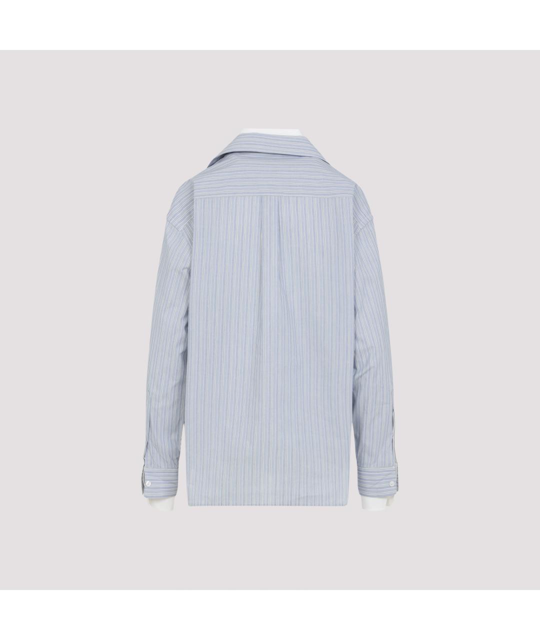 ACNE STUDIOS Голубая хлопковая блузы, фото 2
