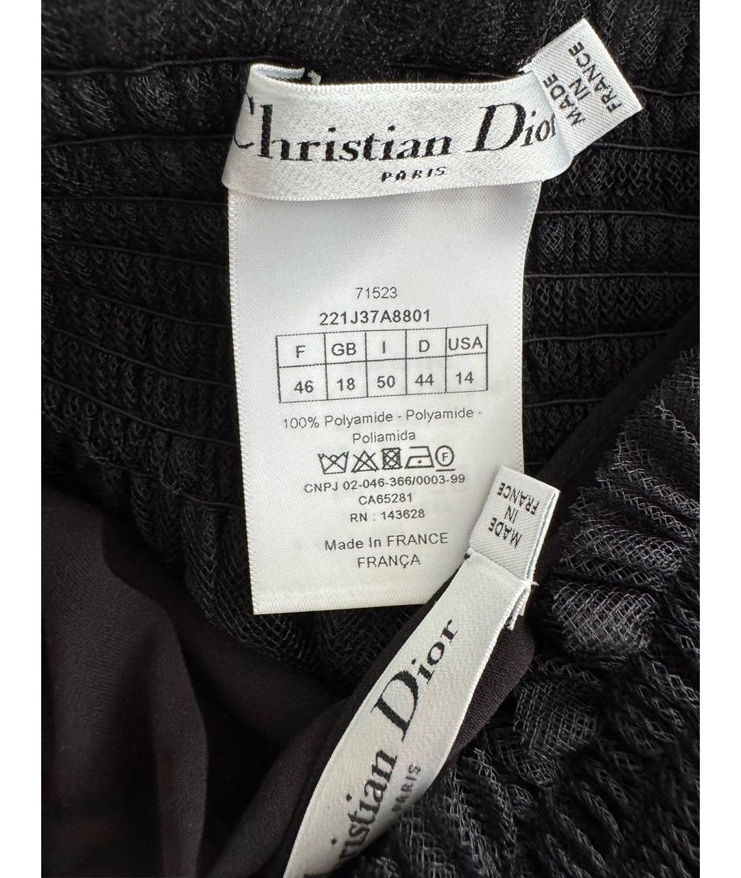CHRISTIAN DIOR Черная юбка макси, фото 2