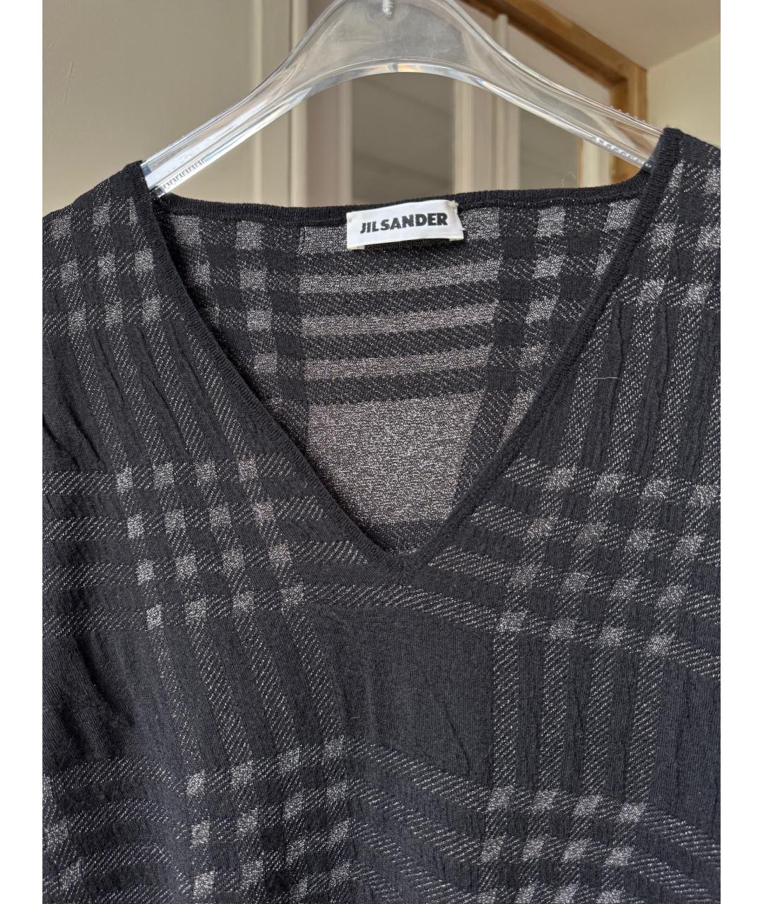 JIL SANDER Черный шерстяной джемпер / свитер, фото 4