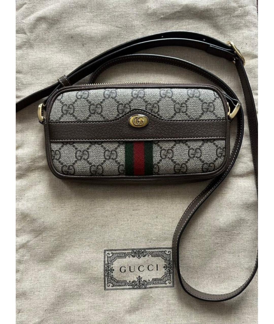 GUCCI Коричневая сумка через плечо, фото 2