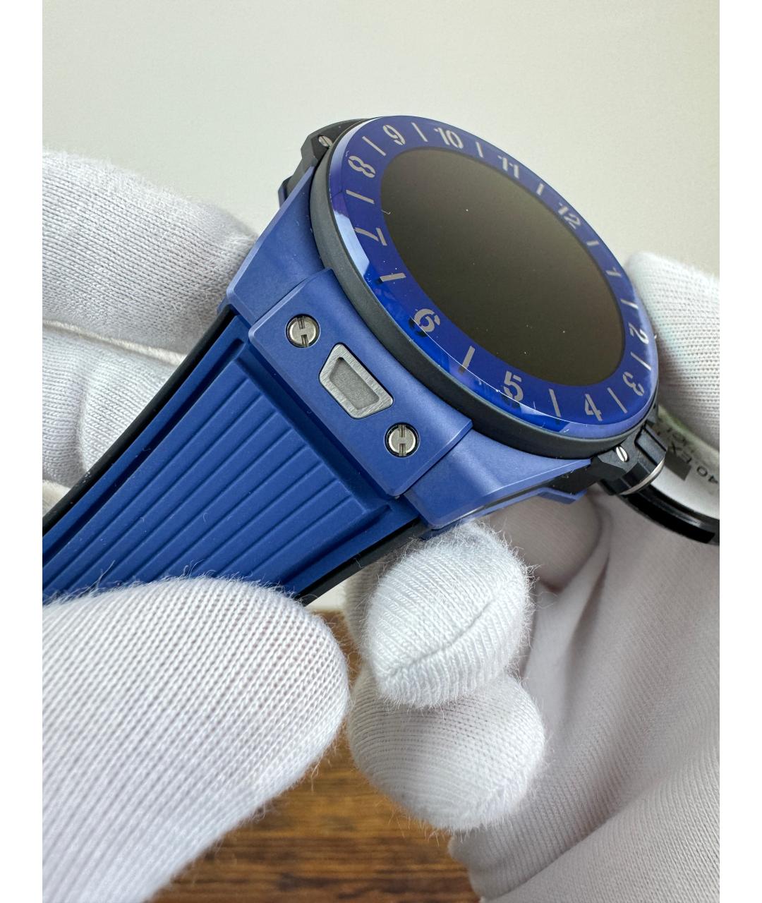 HUBLOT Темно-синие керамические часы, фото 8