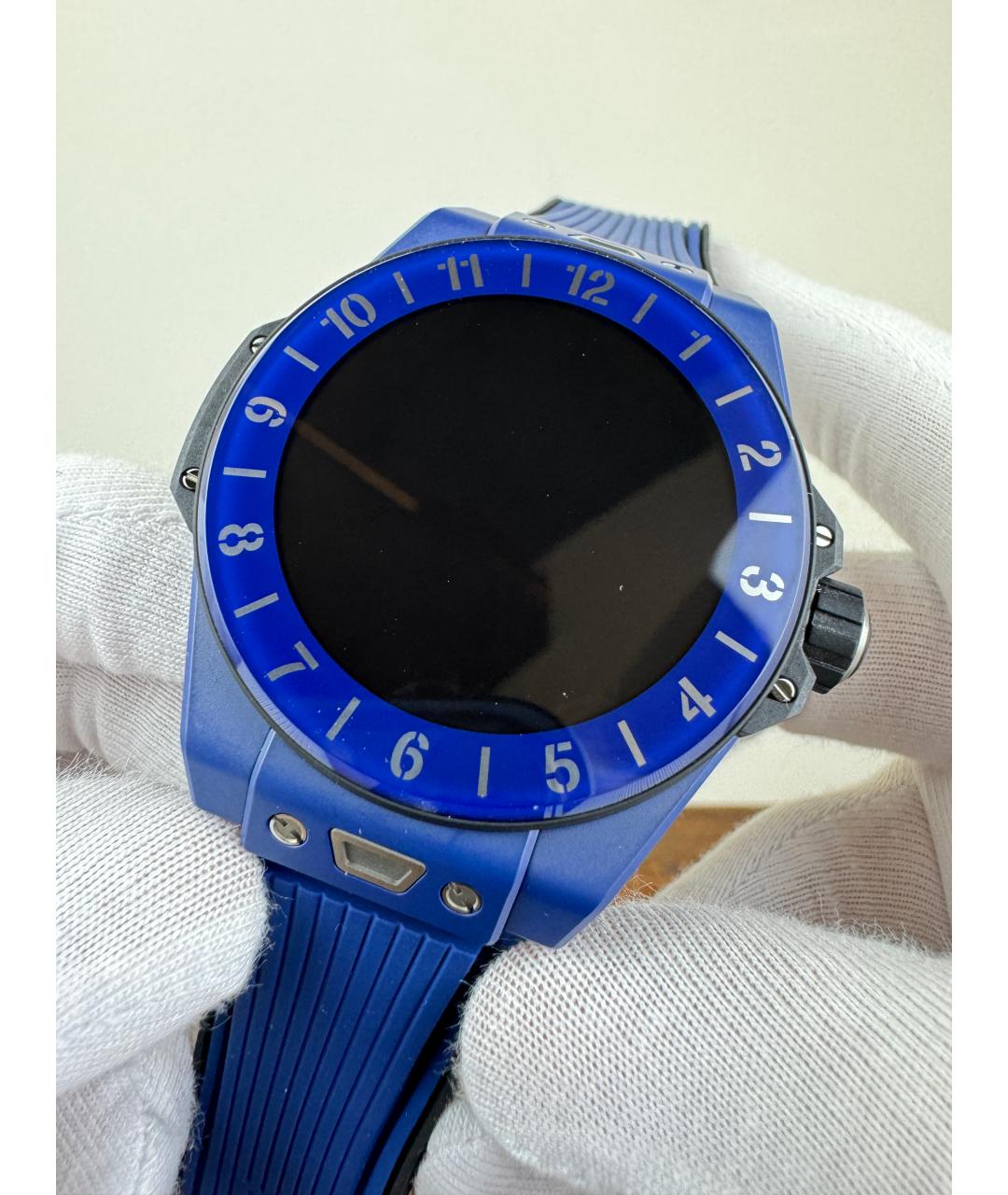 HUBLOT Темно-синие керамические часы, фото 5
