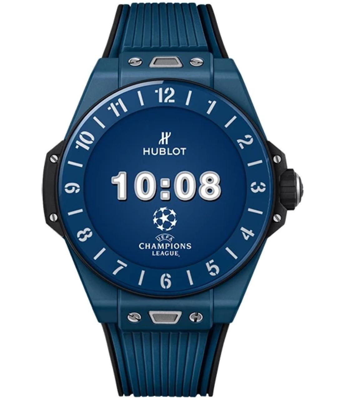 HUBLOT Темно-синие керамические часы, фото 10