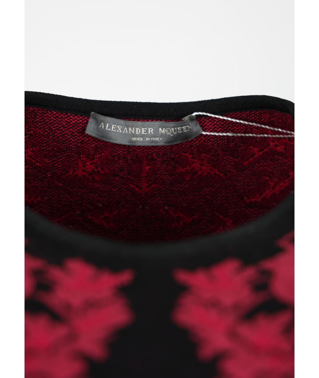 ALEXANDER MCQUEEN Мульти вискозное коктейльное платье, фото 3