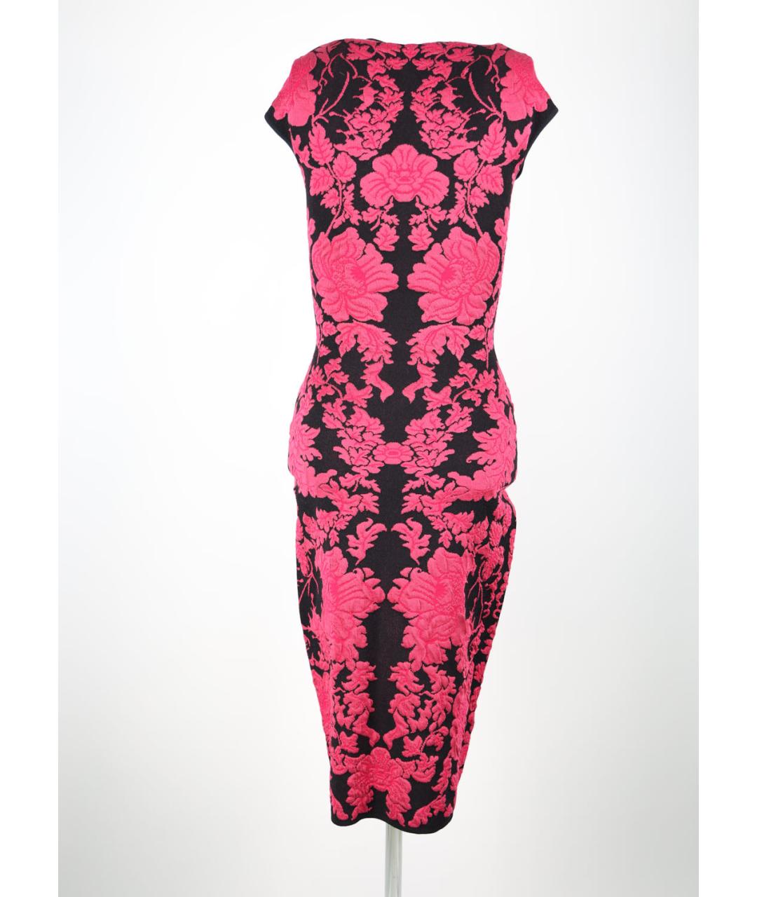 ALEXANDER MCQUEEN Мульти вискозное коктейльное платье, фото 2