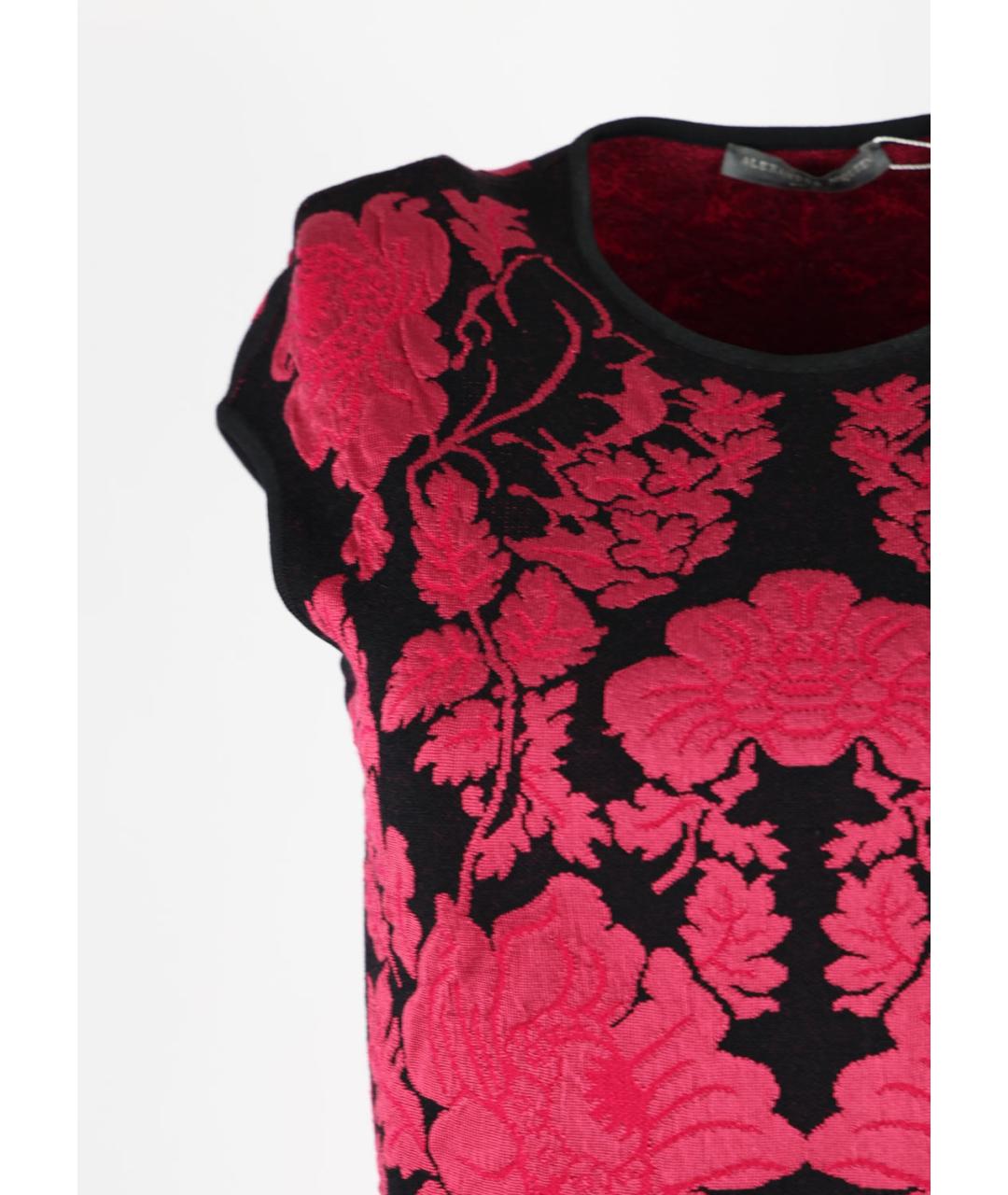 ALEXANDER MCQUEEN Мульти вискозное коктейльное платье, фото 5