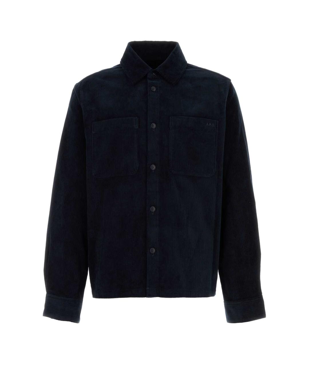 A.P.C. Темно-синяя хлопковая кэжуал рубашка, фото 1