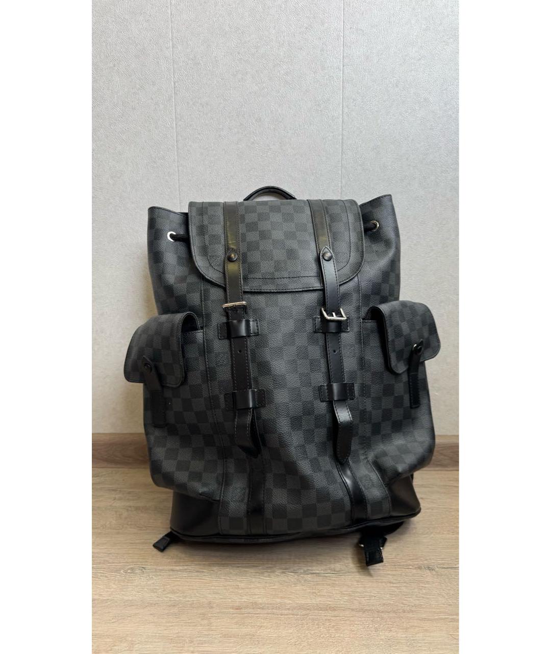 LOUIS VUITTON Черный рюкзак, фото 8