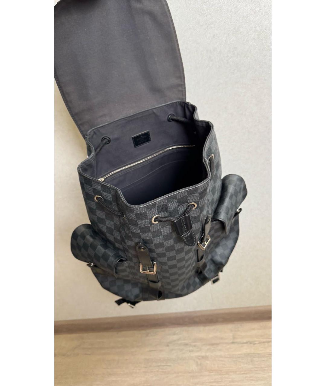 LOUIS VUITTON Черный рюкзак, фото 4