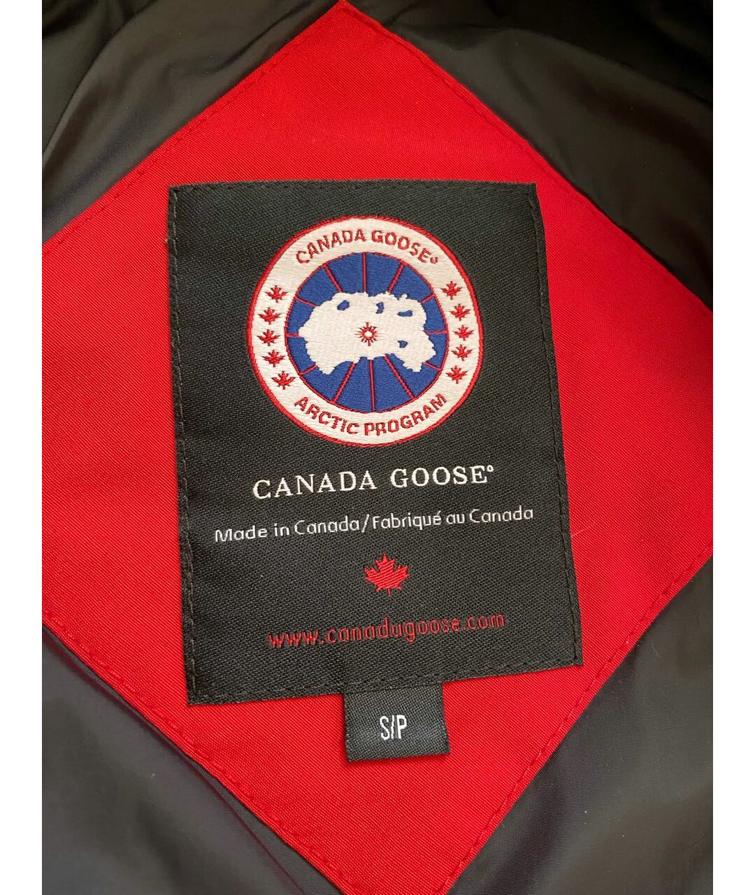 CANADA GOOSE Красный синтетический пуховик, фото 3