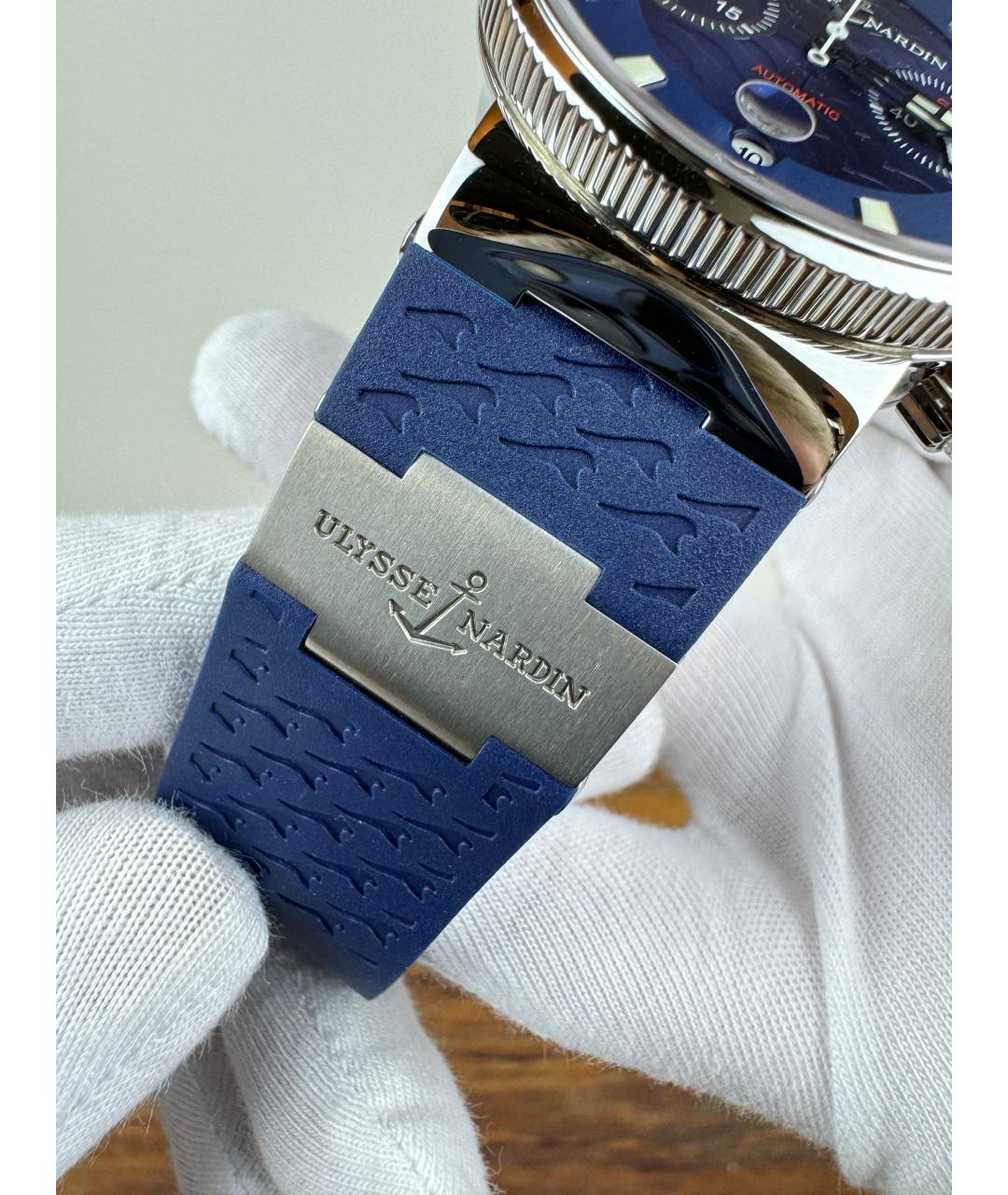 Ulysse Nardin Темно-синие часы, фото 4