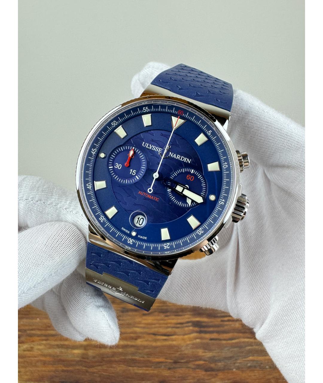 Ulysse Nardin Темно-синие часы, фото 2