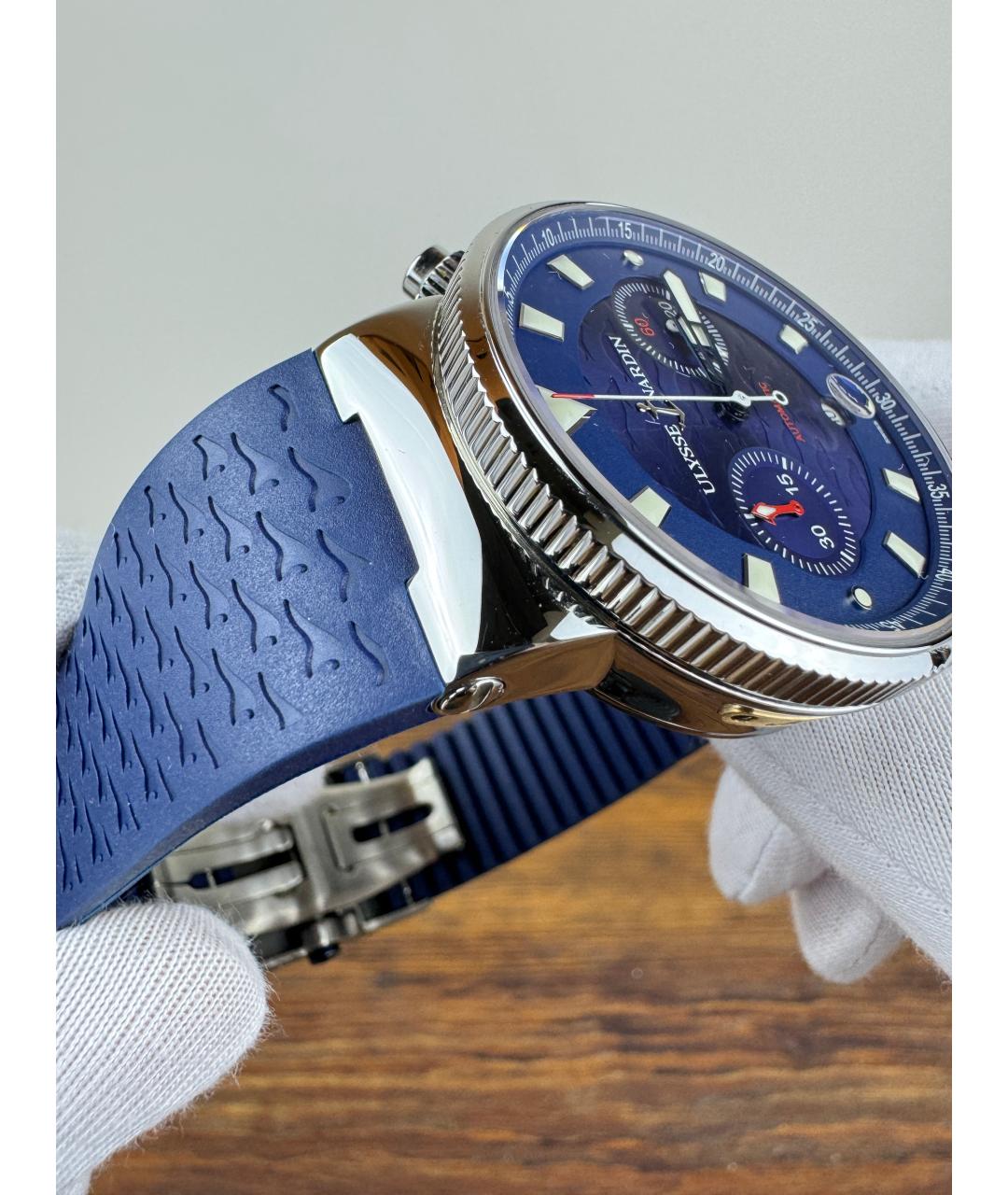 Ulysse Nardin Темно-синие часы, фото 7