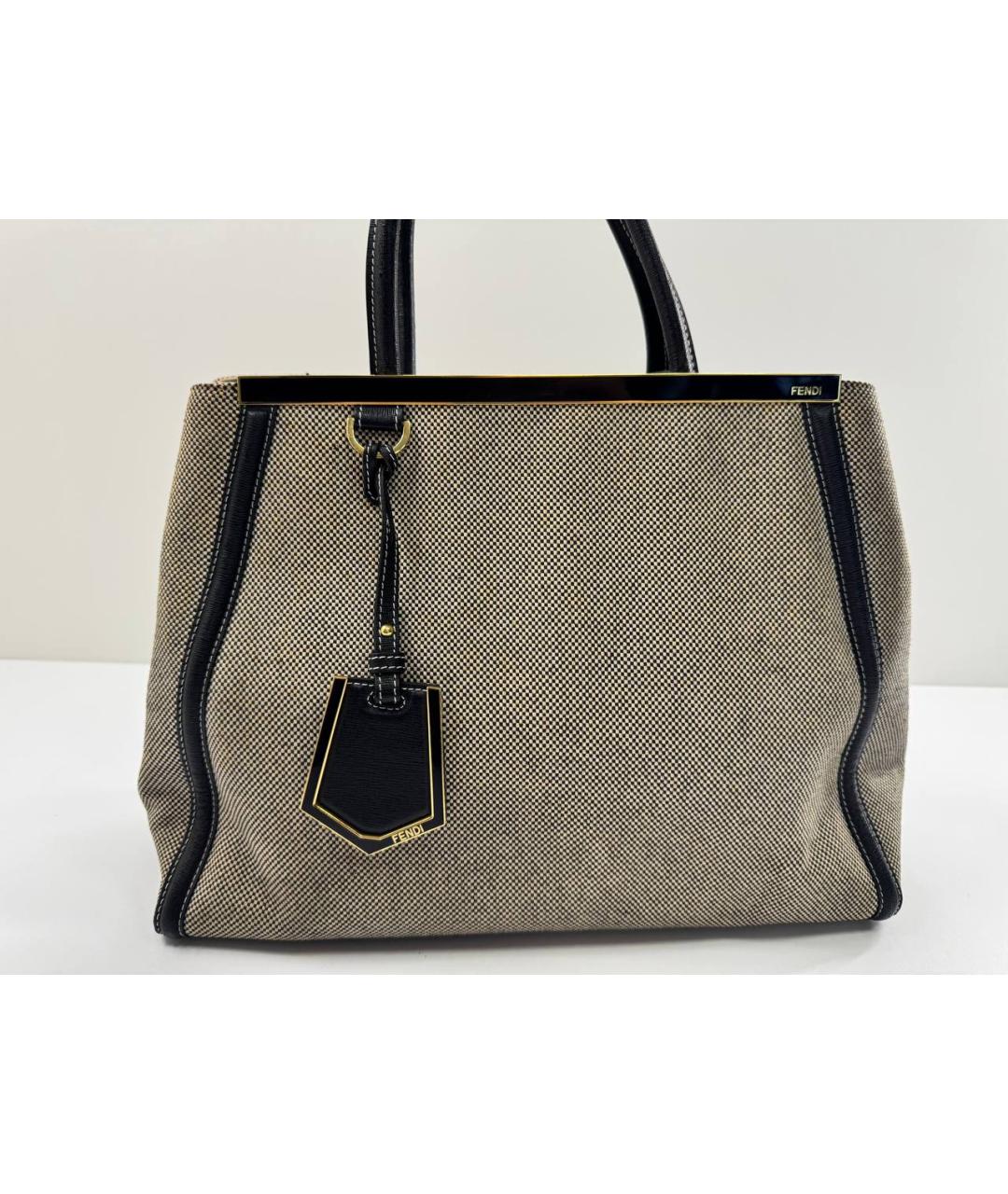 FENDI Бежевая сумка тоут, фото 2