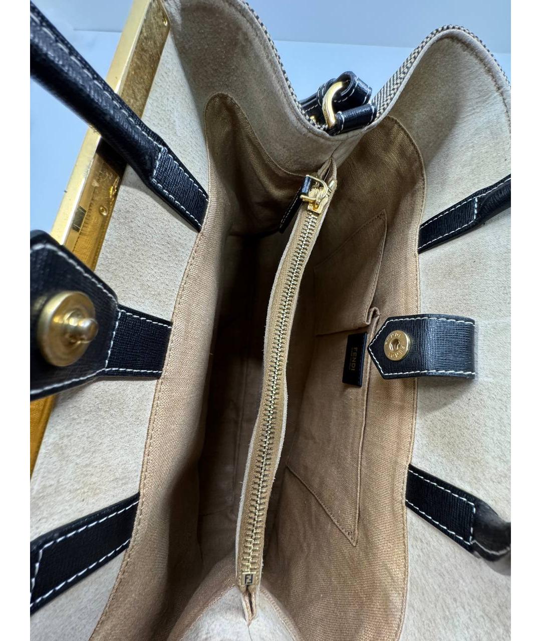 FENDI Бежевая сумка тоут, фото 8