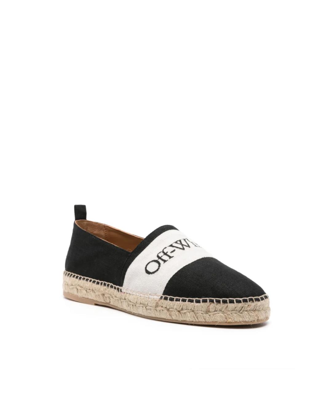 OFF-WHITE Черные балетки, фото 2