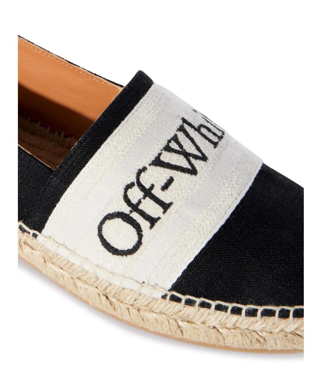 OFF-WHITE Черные балетки, фото 5