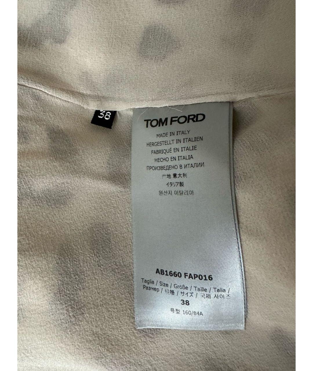 TOM FORD Серое шелковое вечернее платье, фото 5